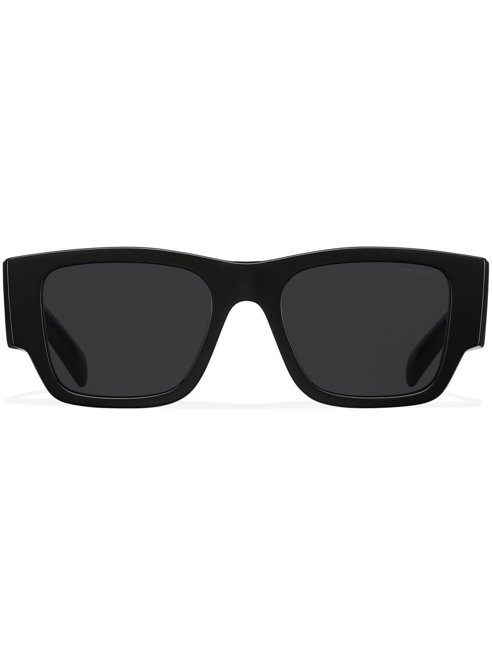 Prada Eyewear Eckige Symbole Sonnenbrille - Schwarz von Prada Eyewear