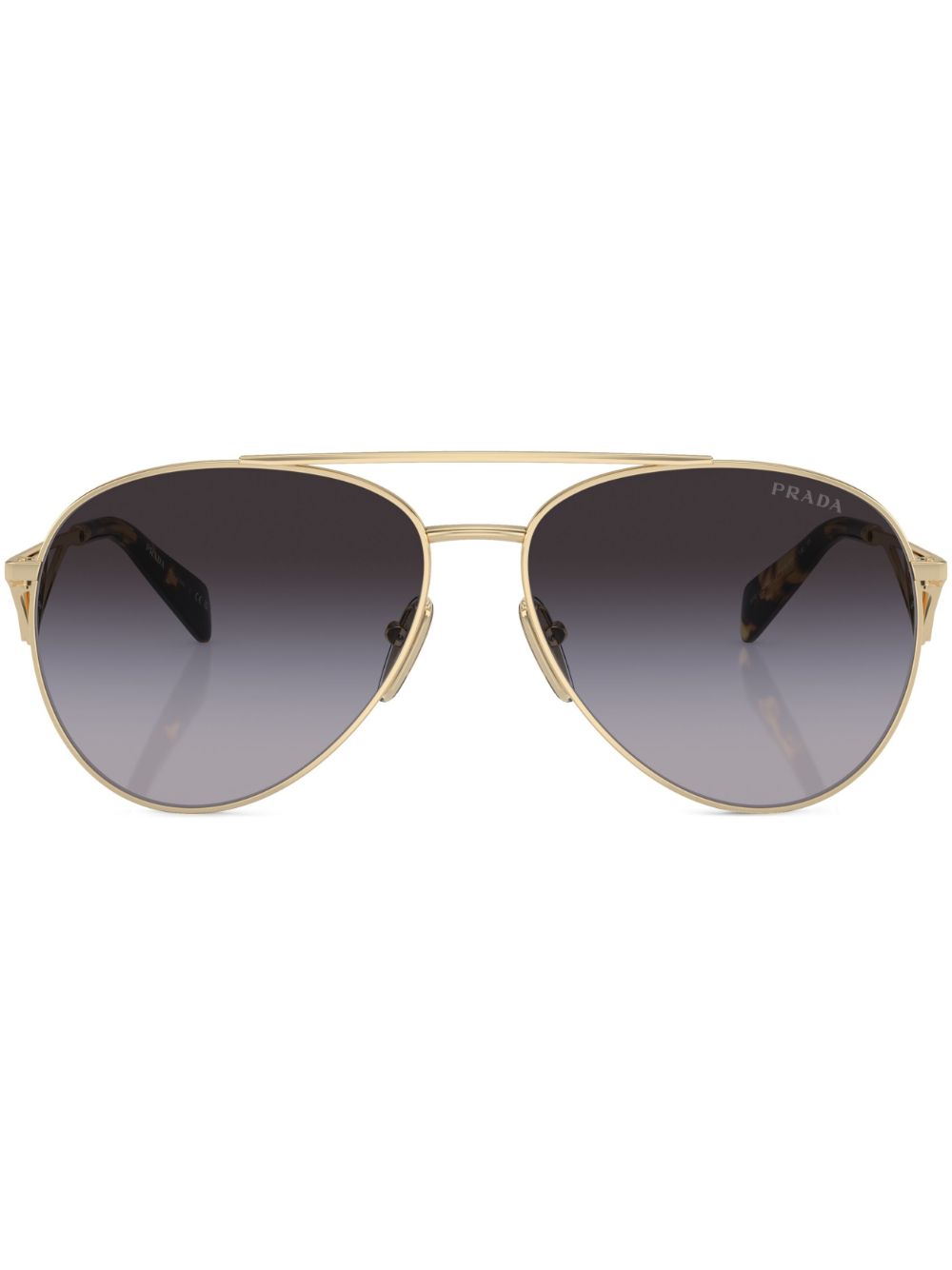 Prada Eyewear Getönte Pilotenbrille - Gold von Prada Eyewear