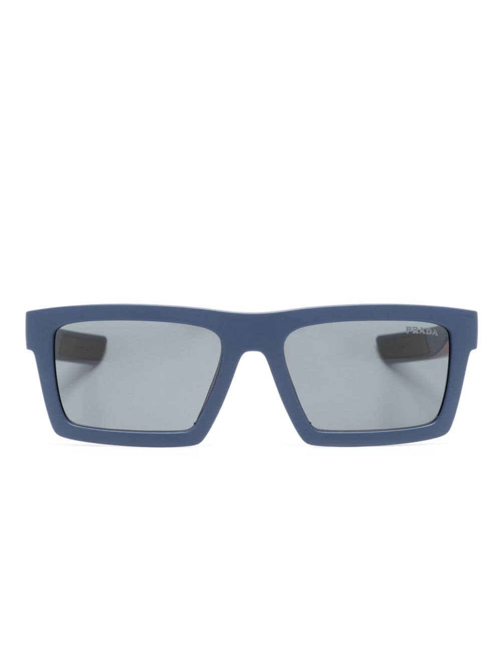 Prada Eyewear Eckige Linea Rossa Sonnenbrille - Blau von Prada Eyewear