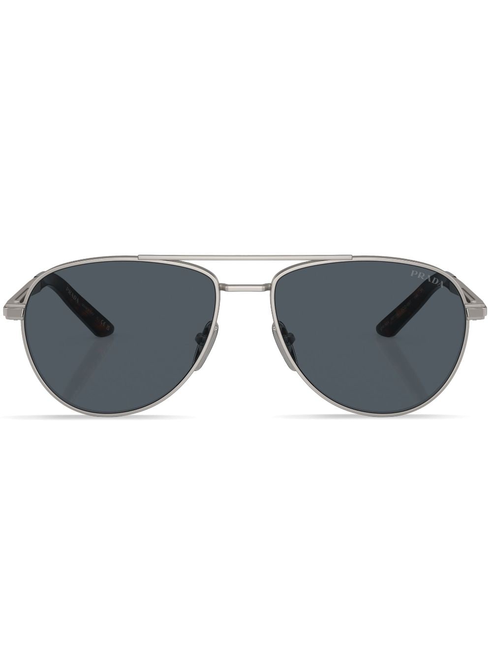 Prada Eyewear Logomania Pilotenbrille - Grau von Prada Eyewear