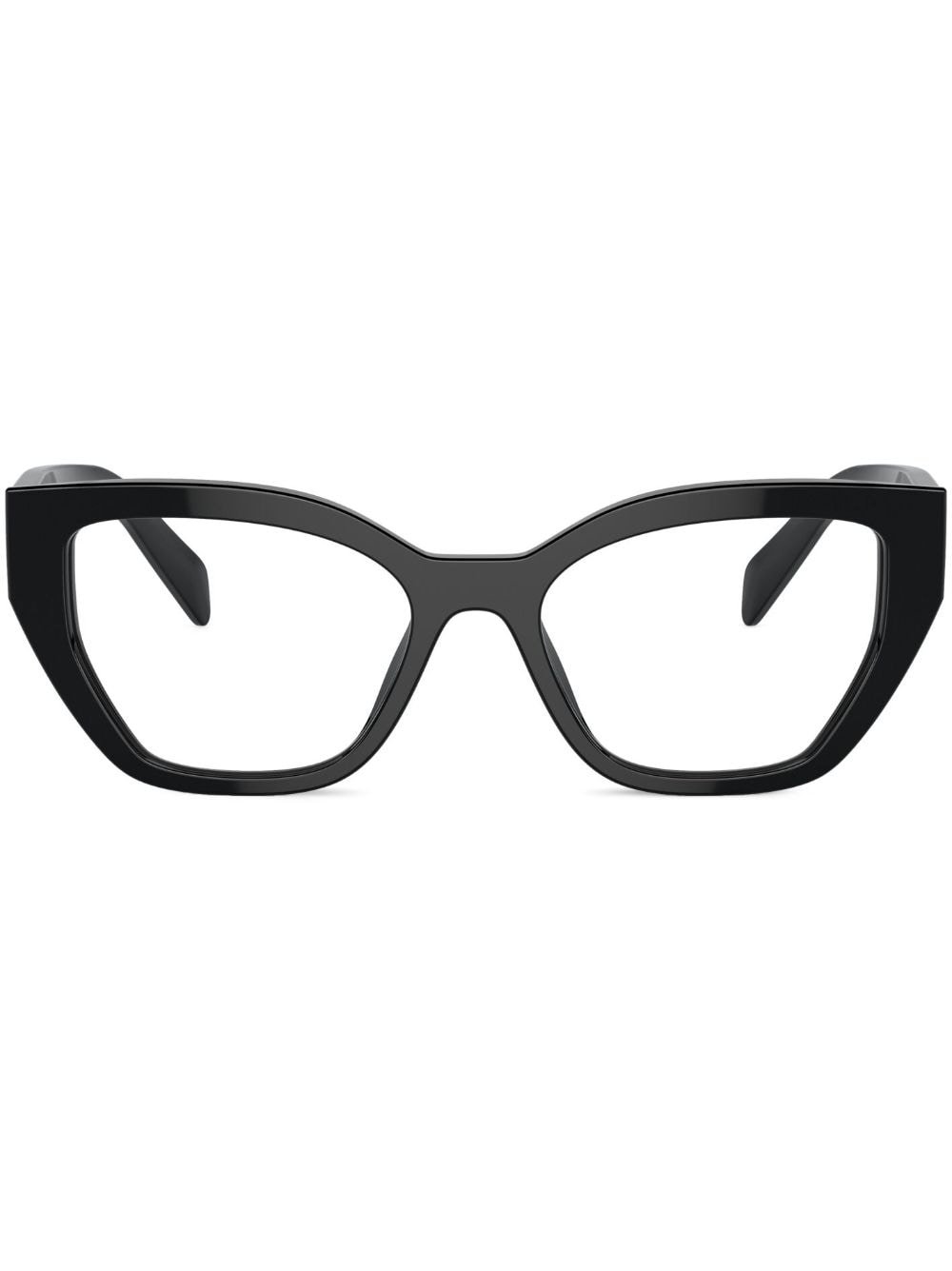 Prada Eyewear Matte Brille mit geometrischem Gestell - Schwarz von Prada Eyewear