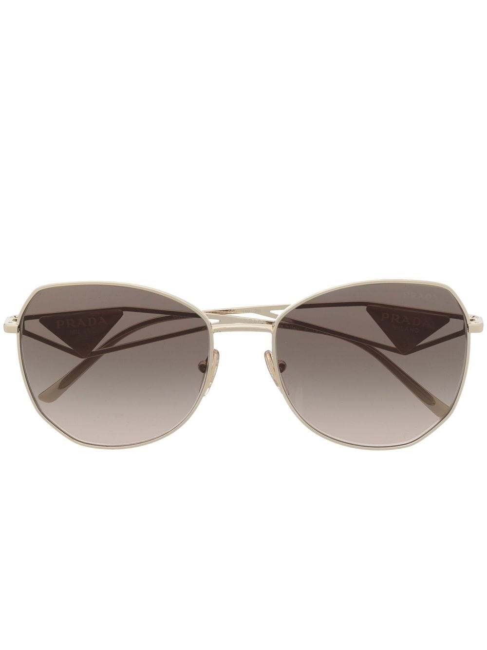 Prada Eyewear Oversized-Sonnenbrille - Gold von Prada Eyewear