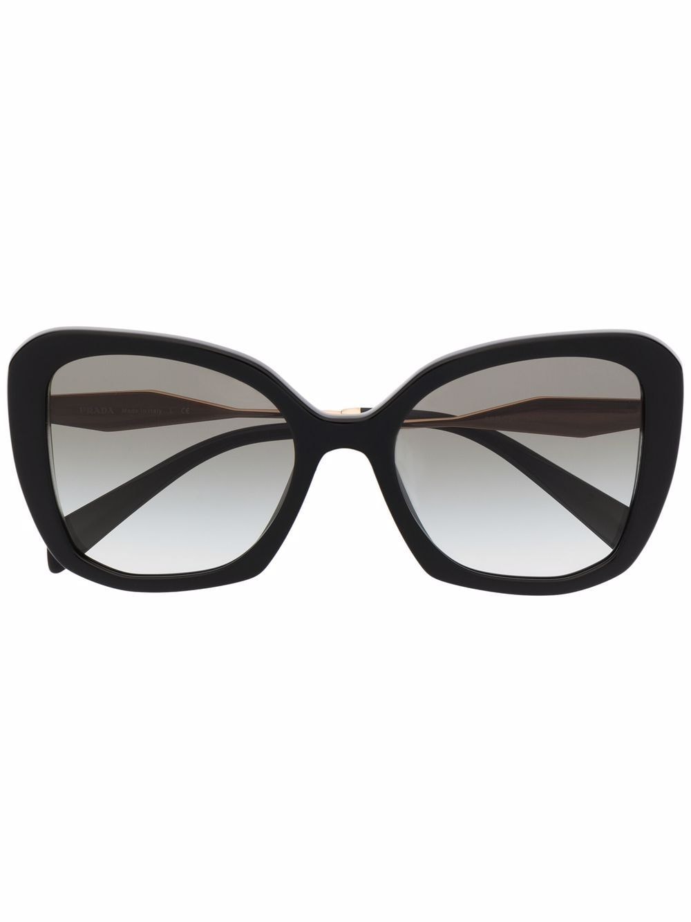 Prada Eyewear Oversized-Sonnenbrille mit Cat-Eye-Gestell - Schwarz von Prada Eyewear