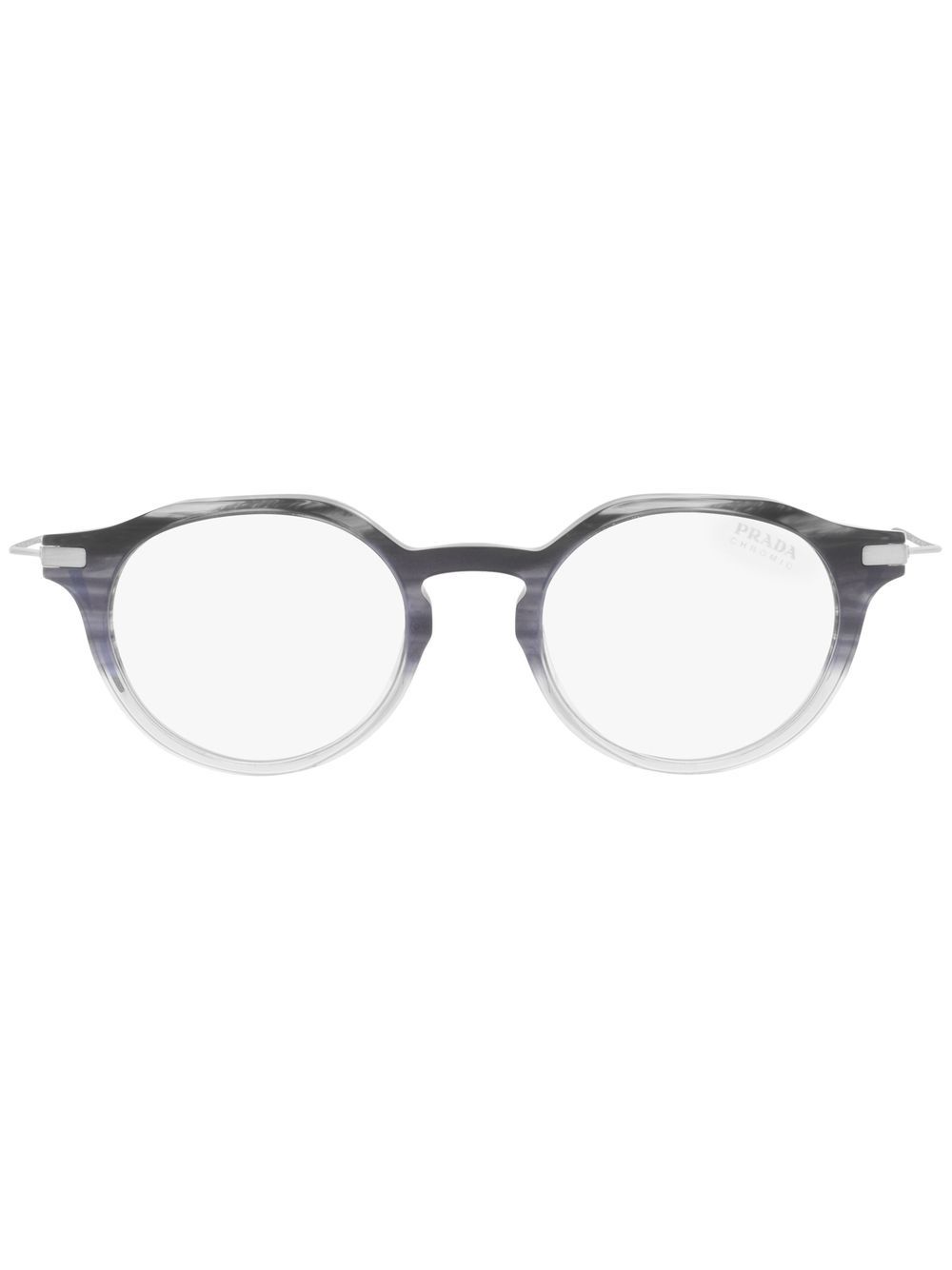 Prada Eyewear PR 12YS Brille mit rundem Gestell - Blau von Prada Eyewear