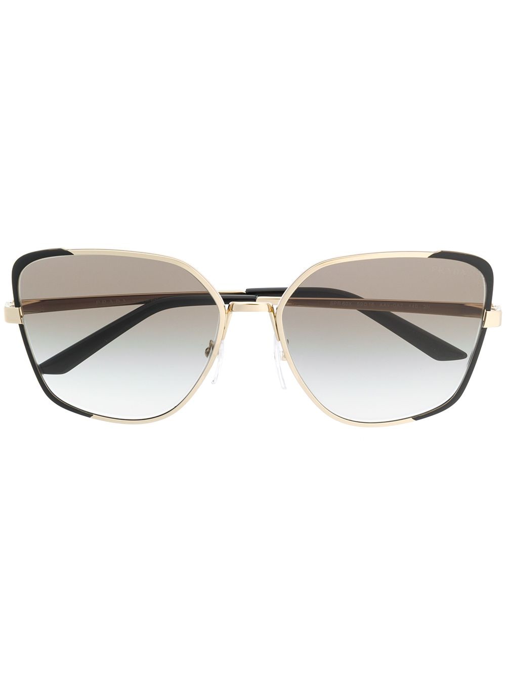 Prada Eyewear Sonnenbrille mit Oversized-Gestell - Schwarz von Prada Eyewear