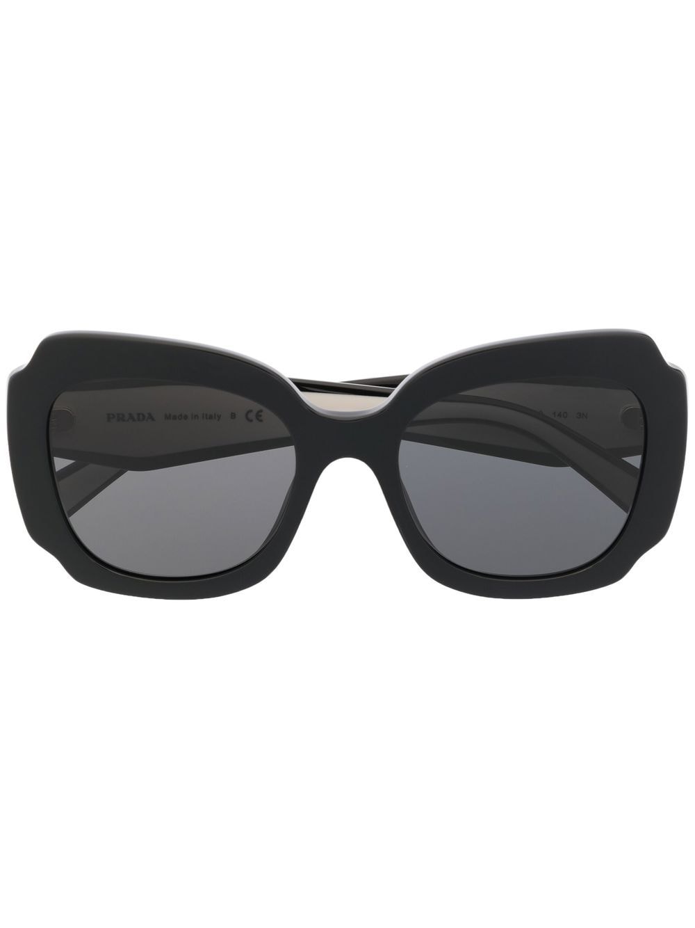 Prada Eyewear Sonnenbrille mit Oversized-Gestell - Weiß von Prada Eyewear