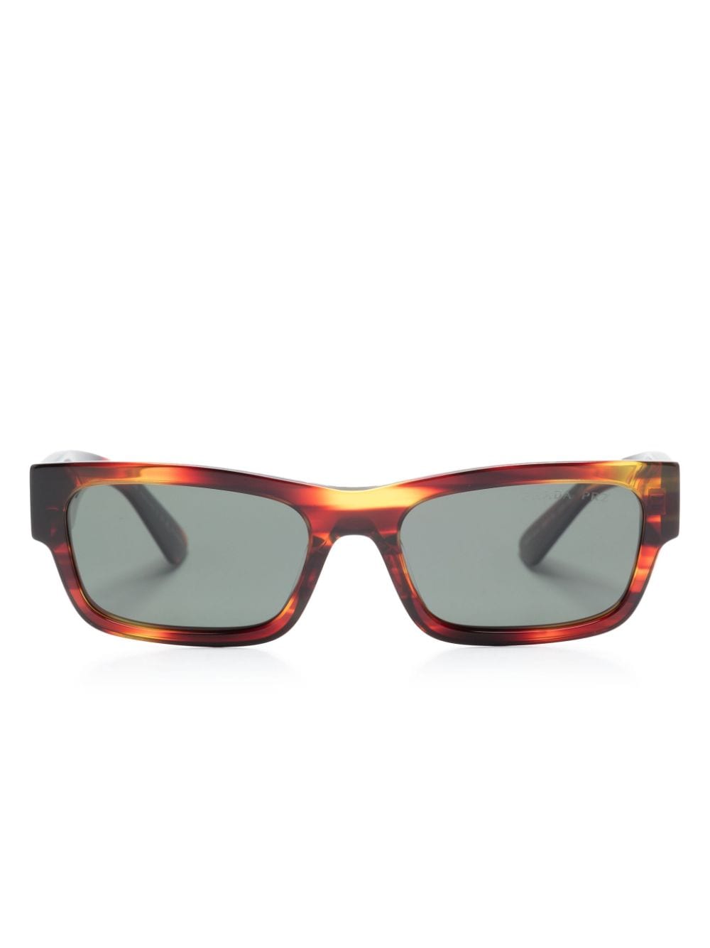 Prada Eyewear Sonnenbrille mit eckigem Gestell - Braun von Prada Eyewear