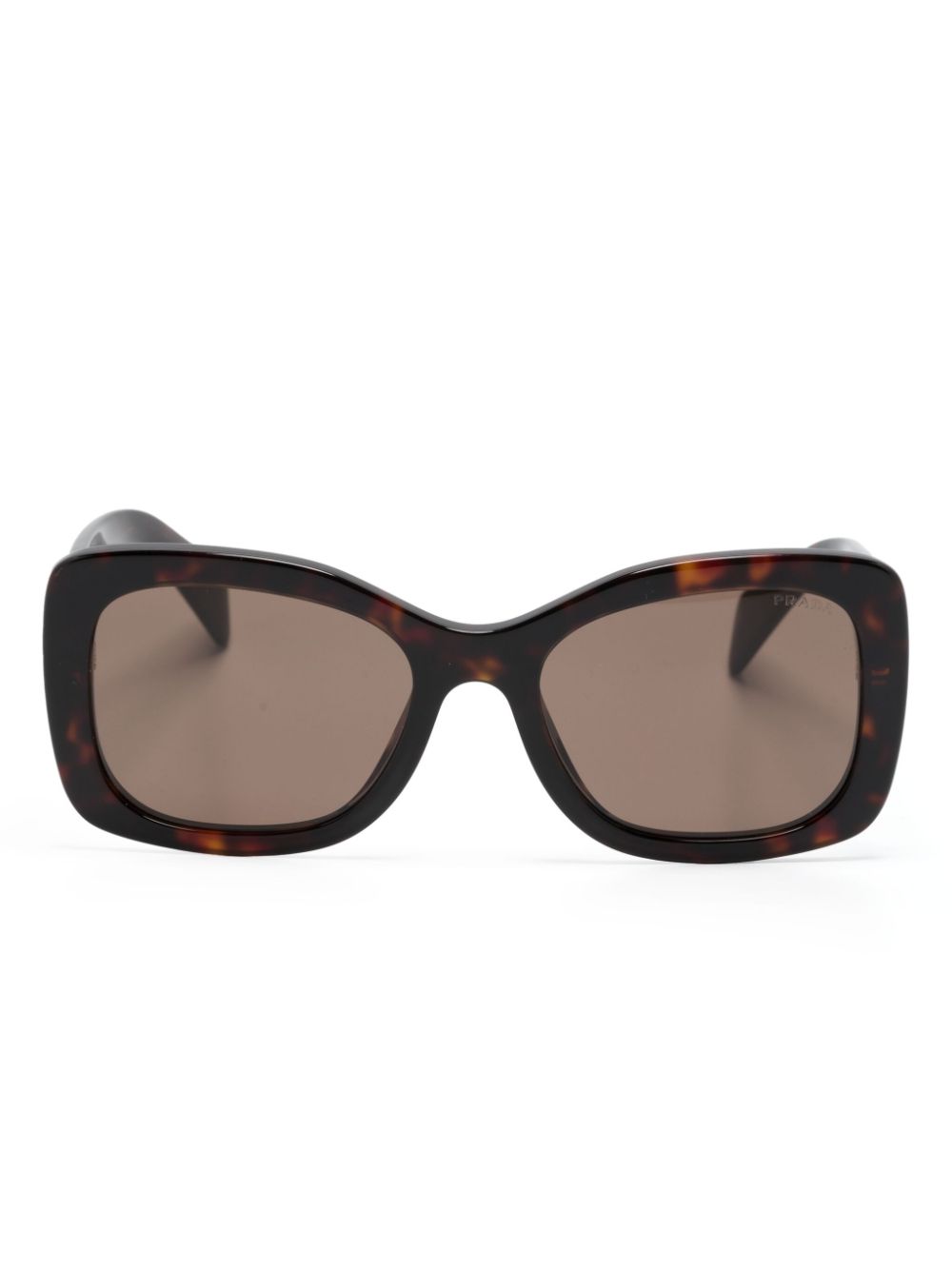 Prada Eyewear Sonnenbrille mit eckigem Gestell - Braun von Prada Eyewear