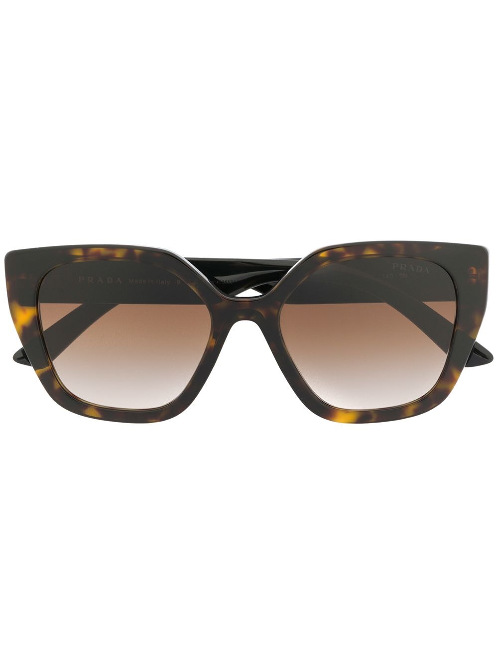 Prada Eyewear Sonnenbrille mit eckigem Gestell - Braun von Prada Eyewear