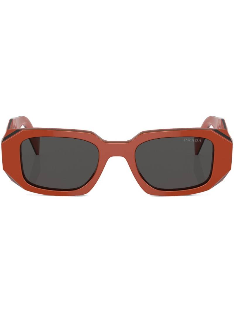 Prada Eyewear Sonnenbrille mit eckigem Gestell - Orange von Prada Eyewear