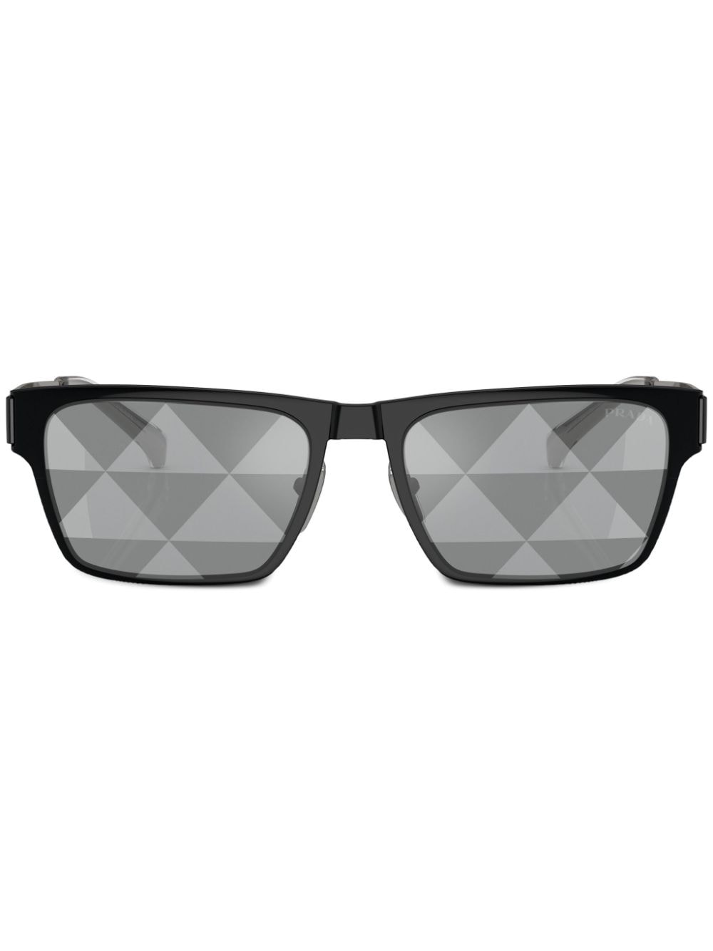 Prada Eyewear Sonnenbrille mit eckigem Gestell - Schwarz von Prada Eyewear