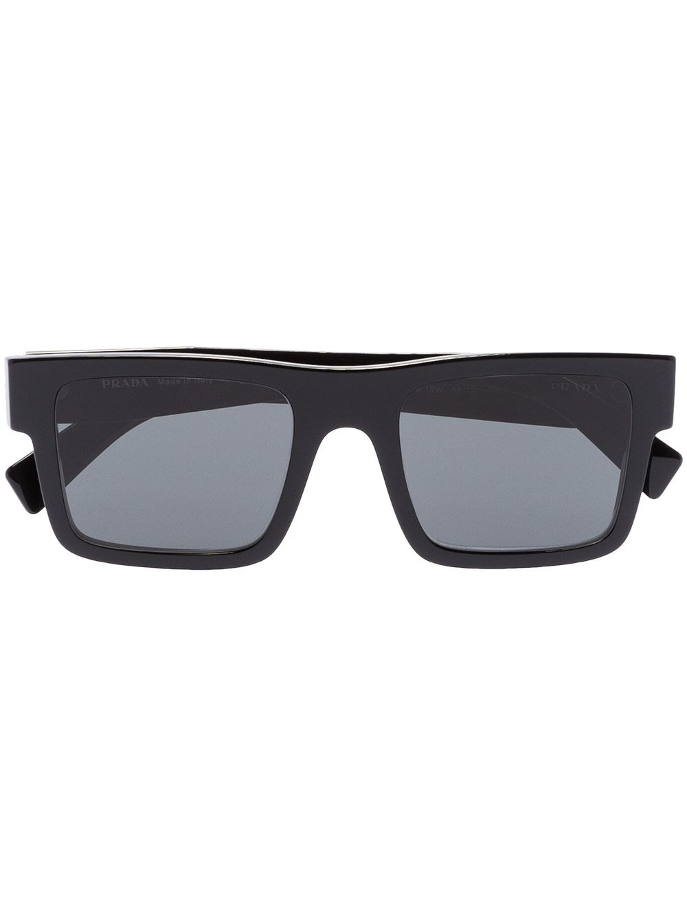 Prada Eyewear Sonnenbrille mit eckigem Gestell - Schwarz von Prada Eyewear