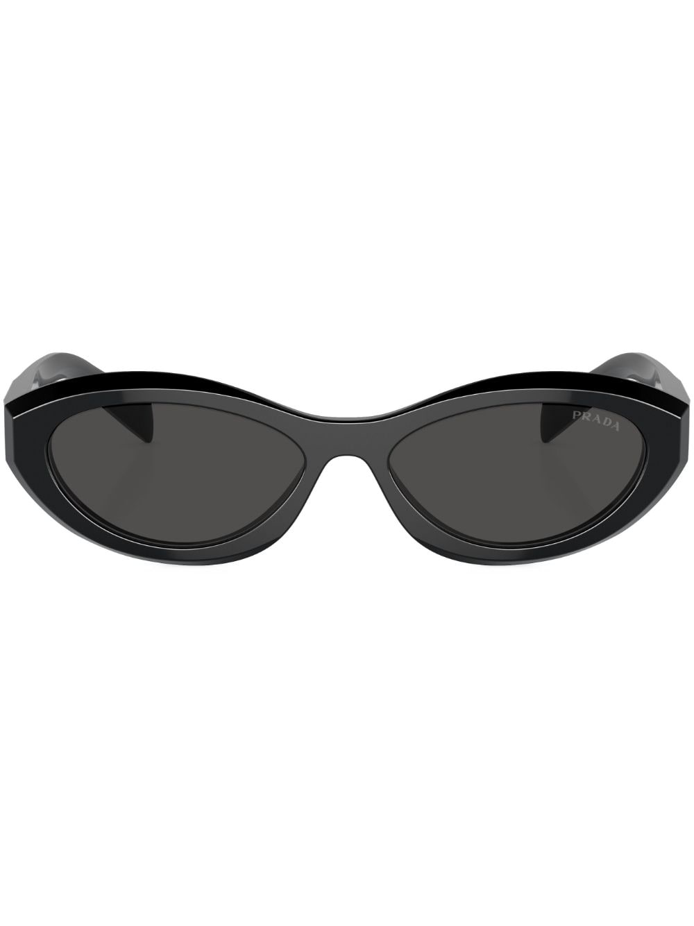 Prada Eyewear Sonnenbrille mit ovalem Gestell - Schwarz von Prada Eyewear