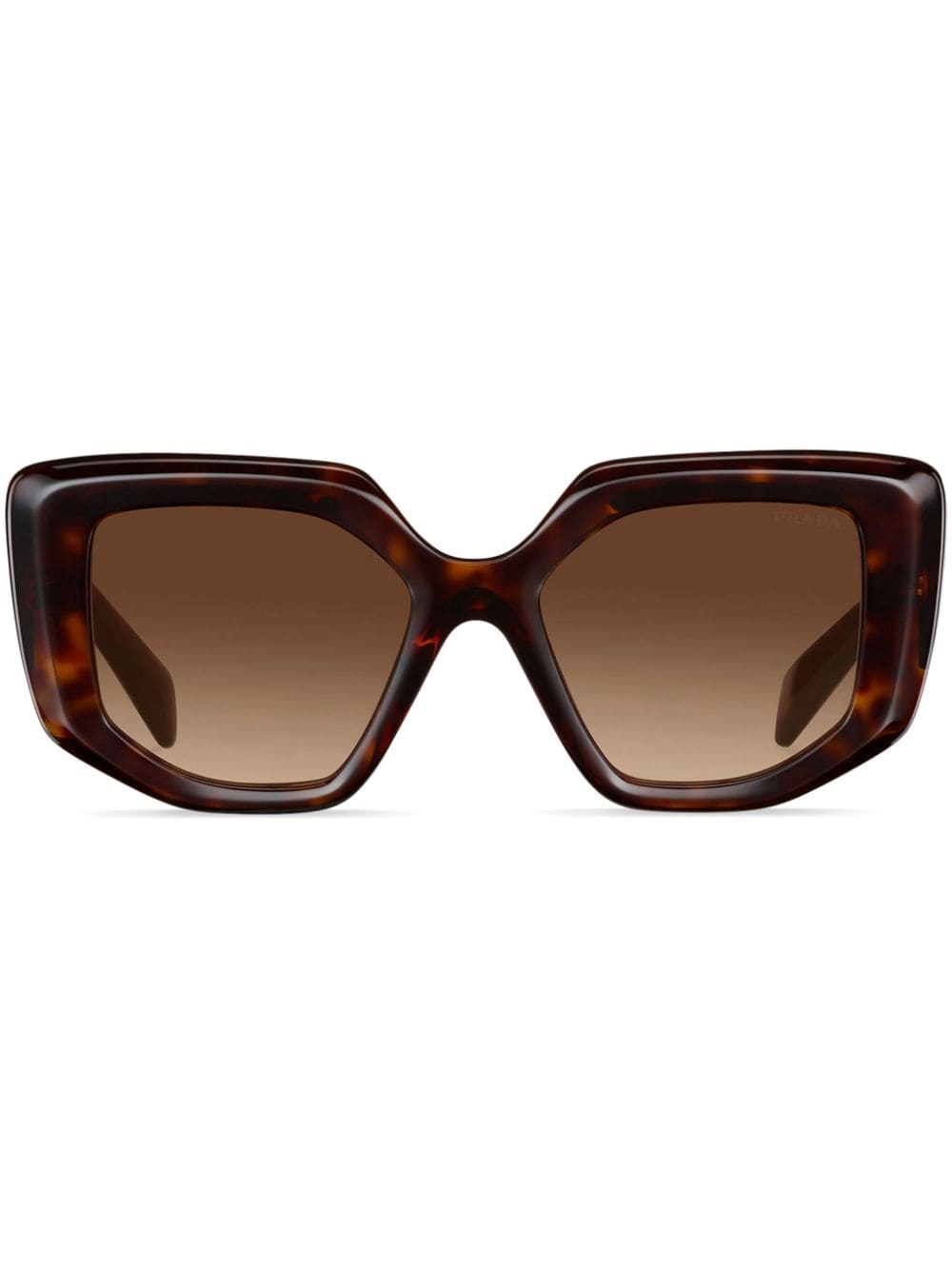 Prada Eyewear Sonnenbrille mit Oversized-Gestell - Braun von Prada Eyewear