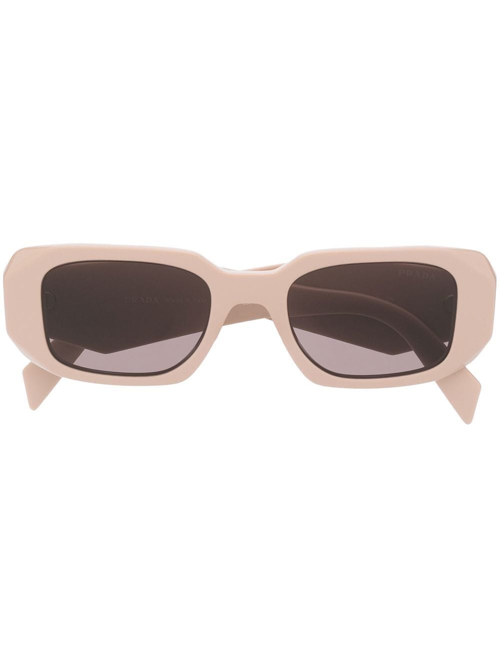 Prada Eyewear Eckige Symbole Sonnenbrille - Nude von Prada Eyewear