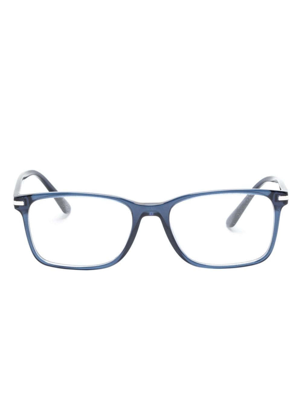 Prada Eyewear Transparente Brille mit eckigem Gestell - Blau von Prada Eyewear