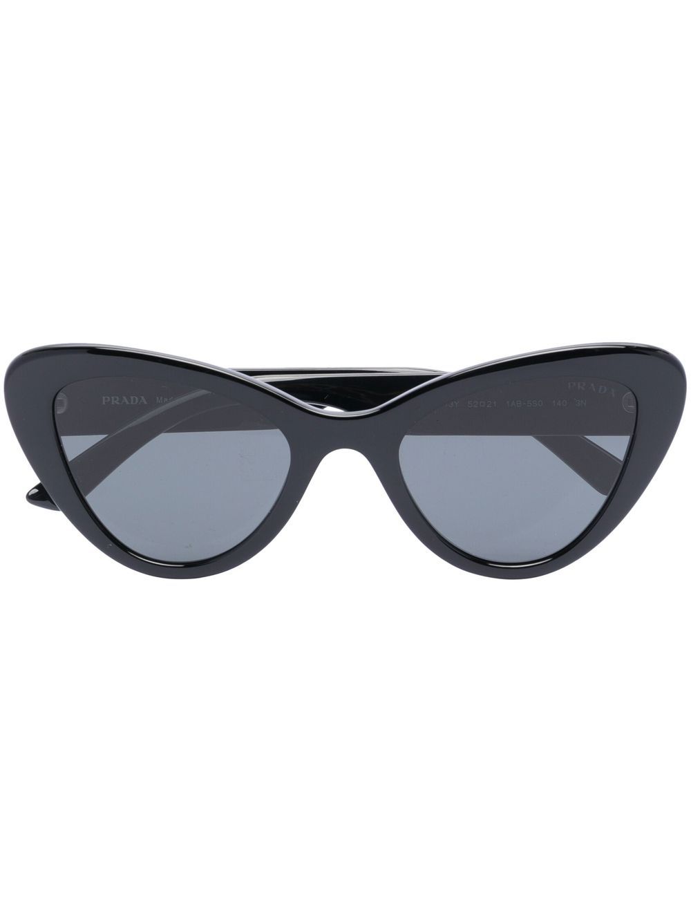 Prada Eyewear Cat-Eye-Sonnenbrille mit Logo - Schwarz von Prada Eyewear