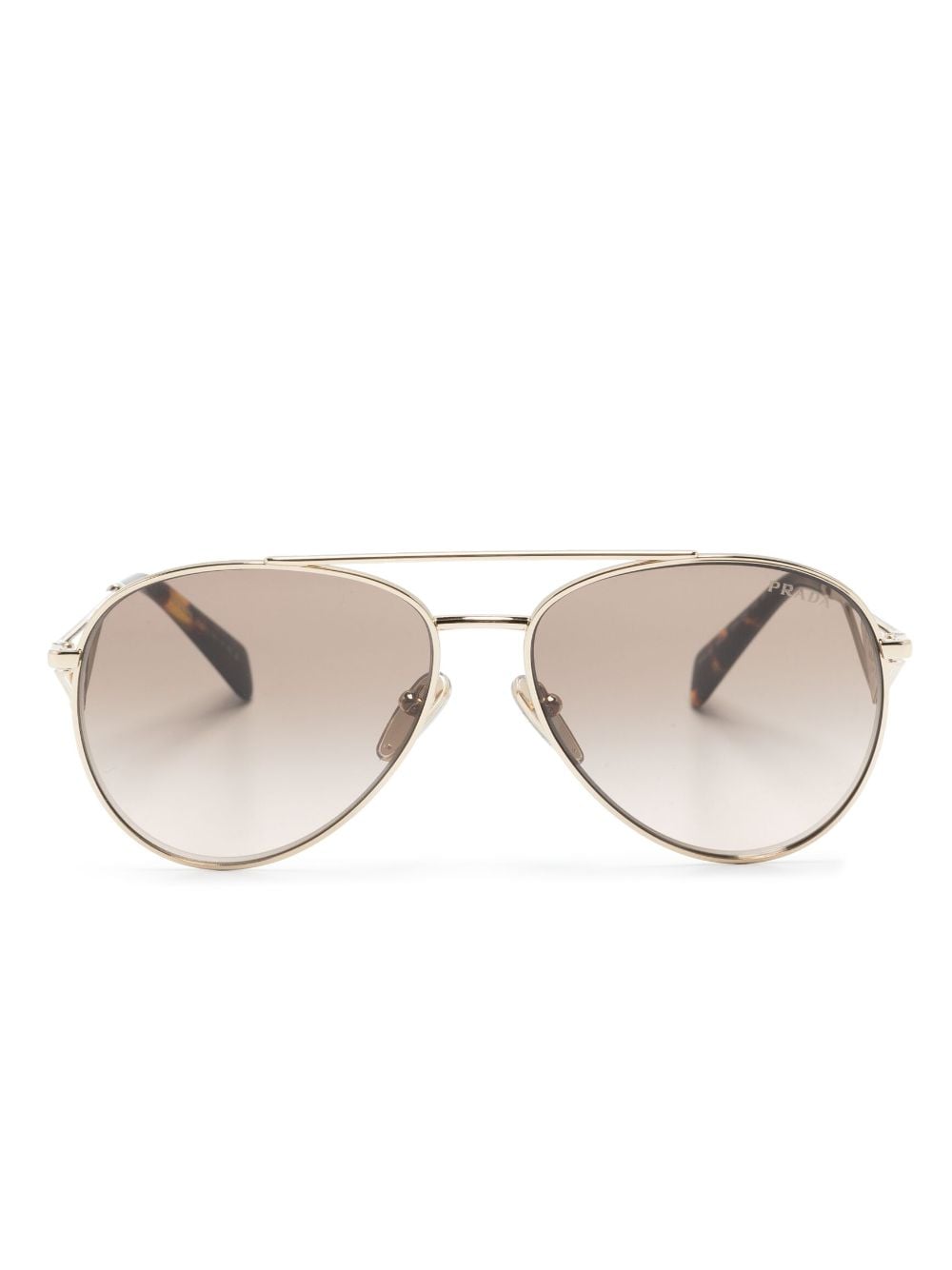 Prada Eyewear Klassische Pilotenbrille - Gold von Prada Eyewear