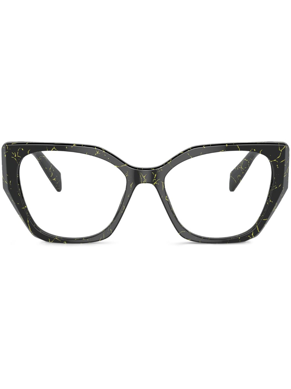 Prada Eyewear Brille mit geometrischem Gestell - Schwarz von Prada Eyewear