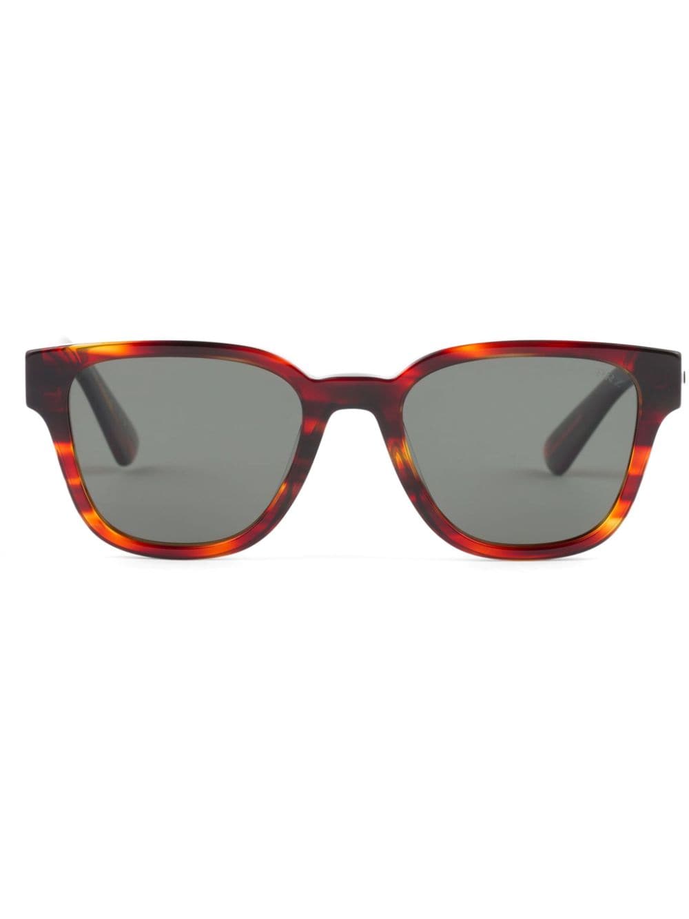 Prada Eyewear Eckige Sonnenbrille in Schildpattoptik - Braun von Prada Eyewear