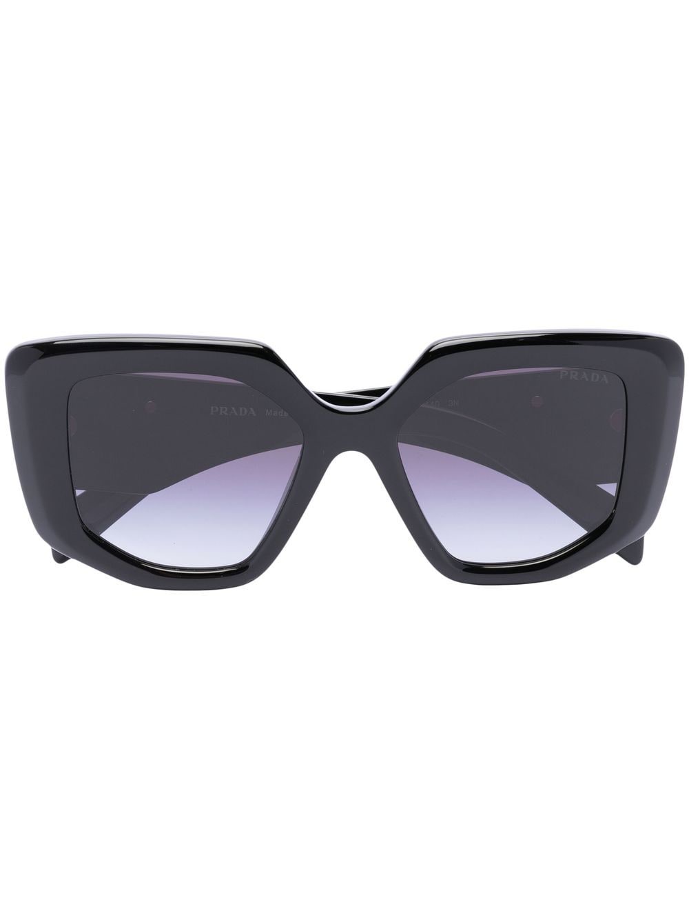 Prada Eyewear Sonnenbrille mit Oversized-Gestell - Schwarz von Prada Eyewear