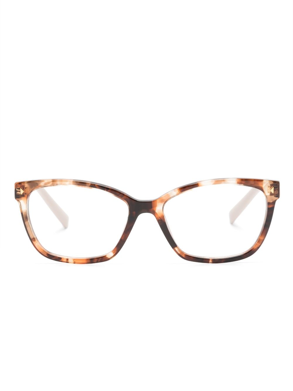 Prada Eyewear Eckige Brille in Schildpattoptik - Braun von Prada Eyewear