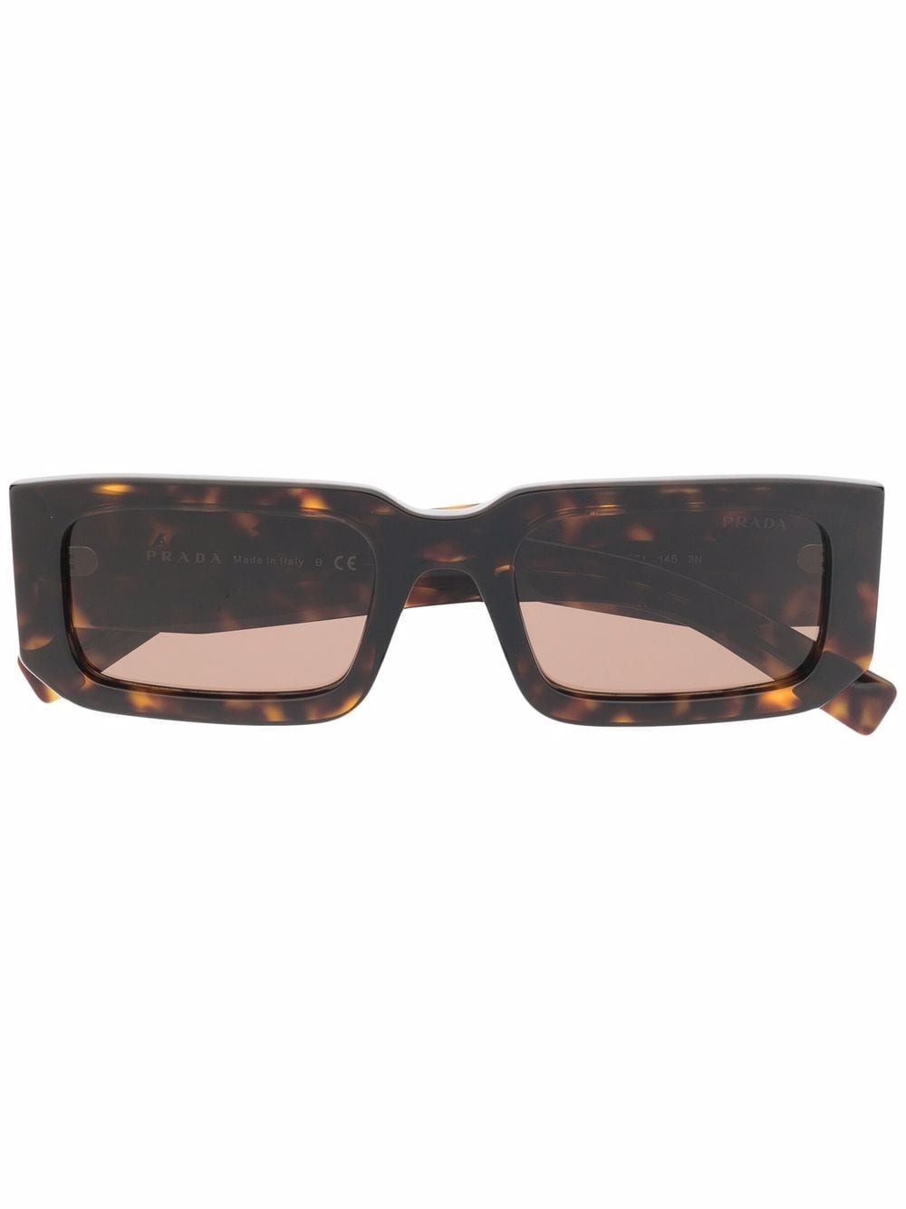 Prada Eyewear Sonnenbrille in Schildpattoptik - Braun von Prada Eyewear