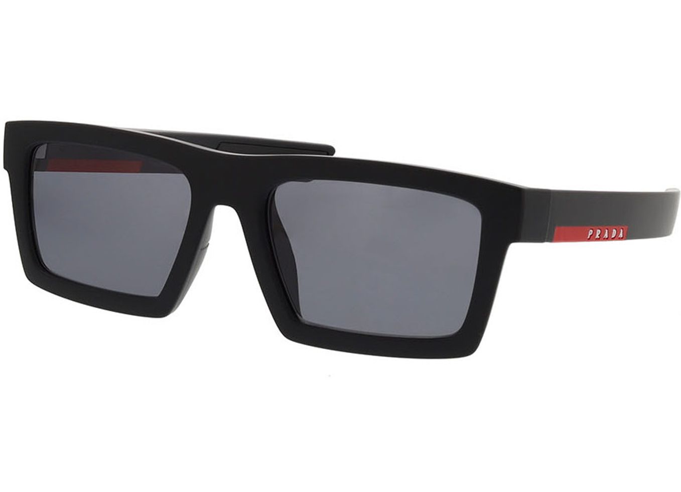 Prada Linea Rossa PS 02ZSU 1BO02G 55-18 Sonnenbrille ohne Sehstärke, Herren, Vollrand, Rechteckig von Prada Linea Rossa