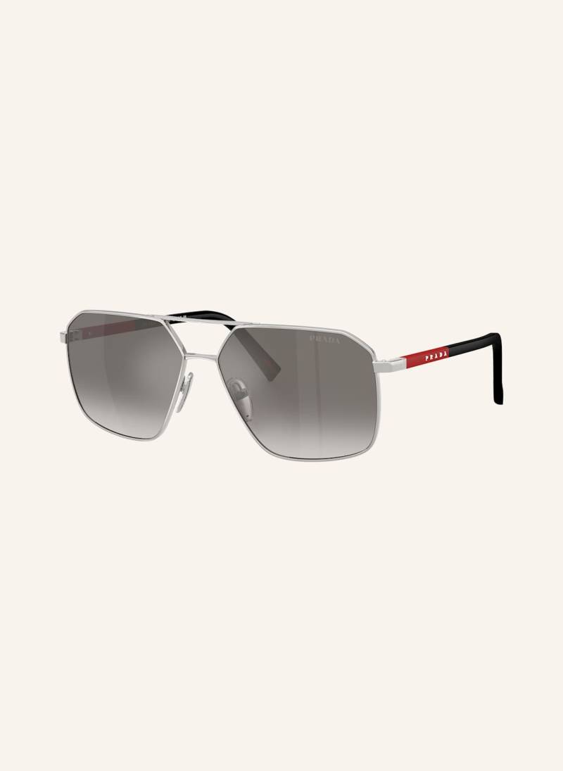 Prada Linea Rossa Sonnenbrille Ps a505 silber von Prada Linea Rossa