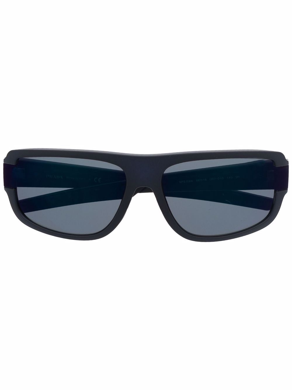 Prada Linea Rossa Sonnenbrille mit eckigem Gestell - Grau von Prada Linea Rossa