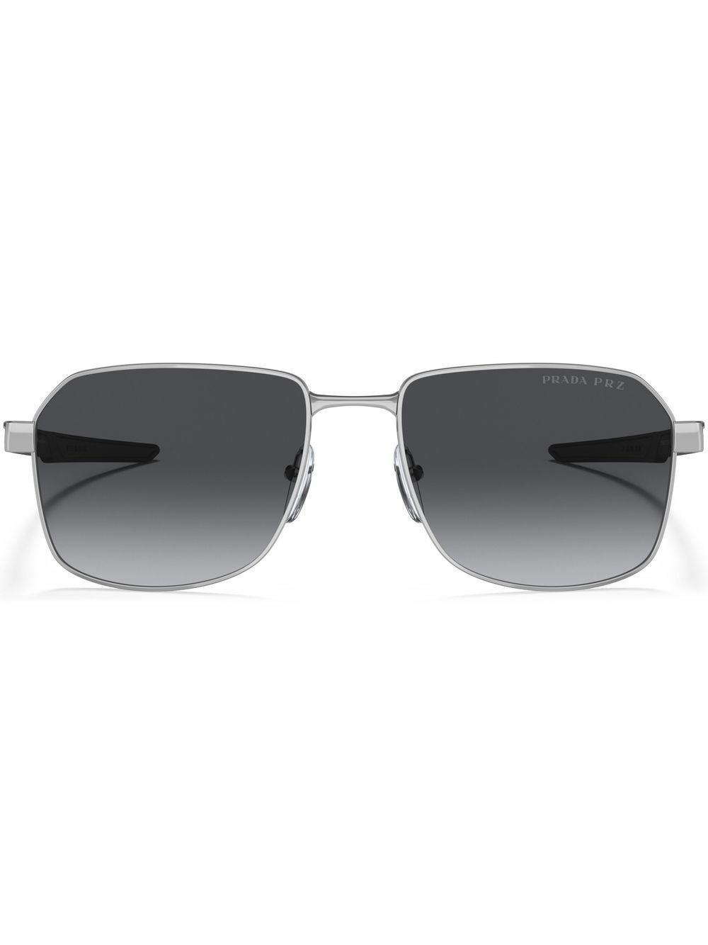 Prada Linea Rossa Sonnenbrille mit Logo-Print - Silber von Prada Linea Rossa