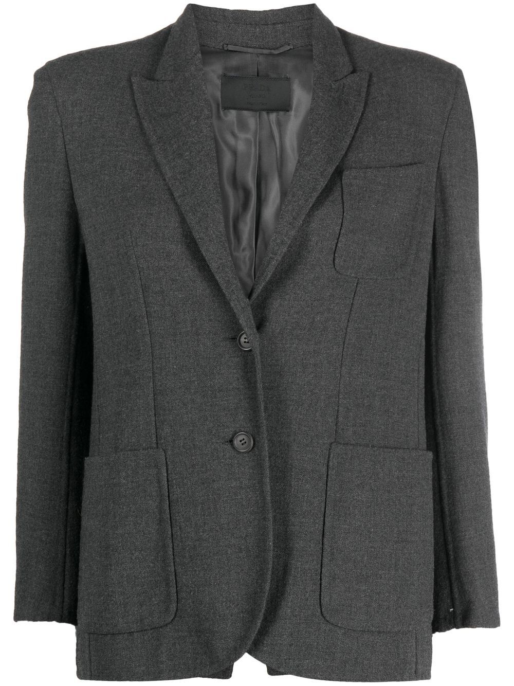 Prada Pre-Owned 2000s Einreihiger Blazer - Grau von Prada Pre-Owned