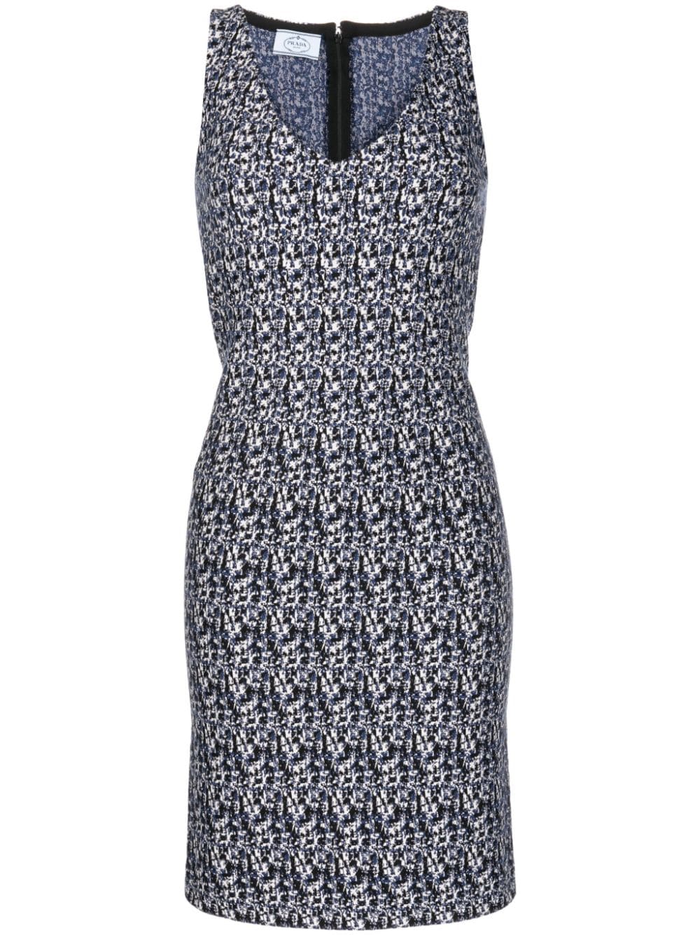 Prada Pre-Owned Kleid mit abstraktem Print - Blau von Prada Pre-Owned