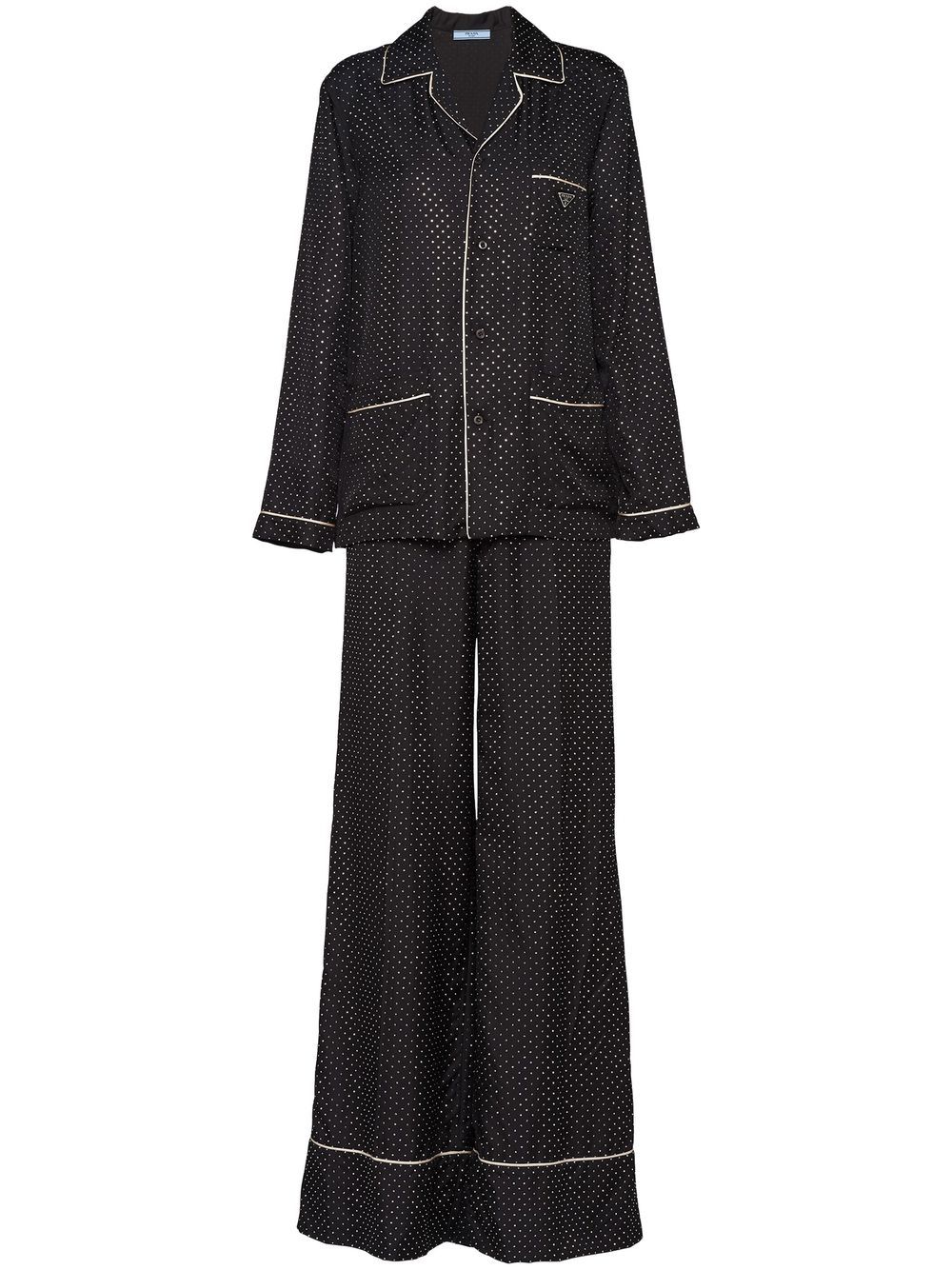 Prada Bestickter Pyjama - Schwarz von Prada