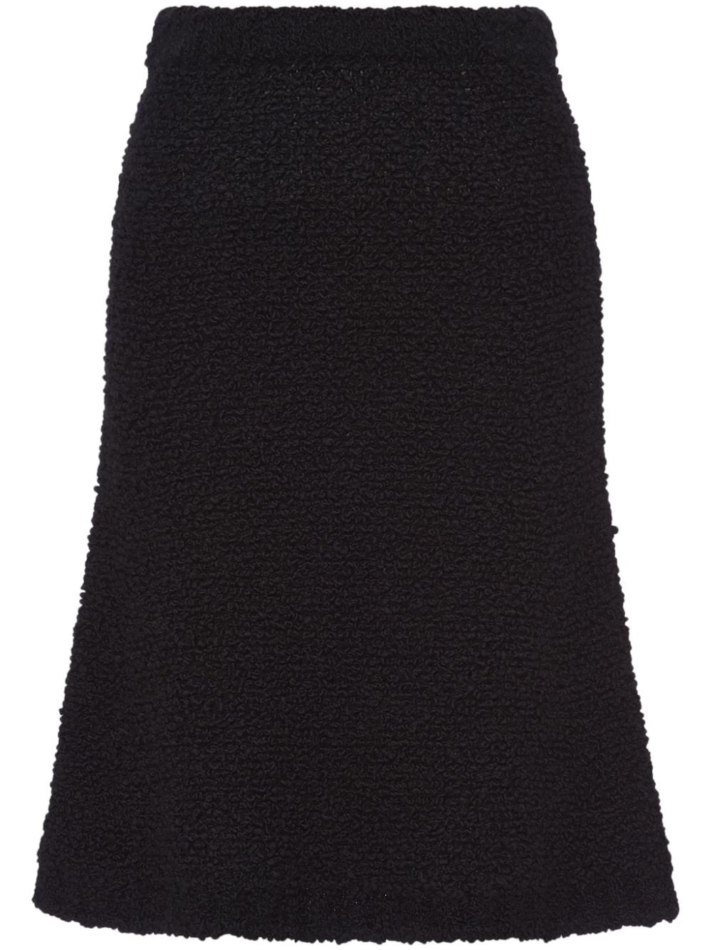 Prada Bouclé mohair knit skirt - Schwarz von Prada