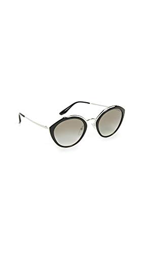 Prada Damen SPR18U Sonnenbrille, Schwarz (Black/Ivory/Silver), 53 Marke: Prada von Prada