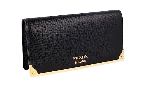 Prada Damen Schwarz Saffiano Leder Abendtasche 1DH044 von Prada