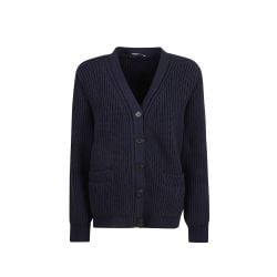 Prada Damen-cardigan Aus Baumwolle In Blau von Prada
