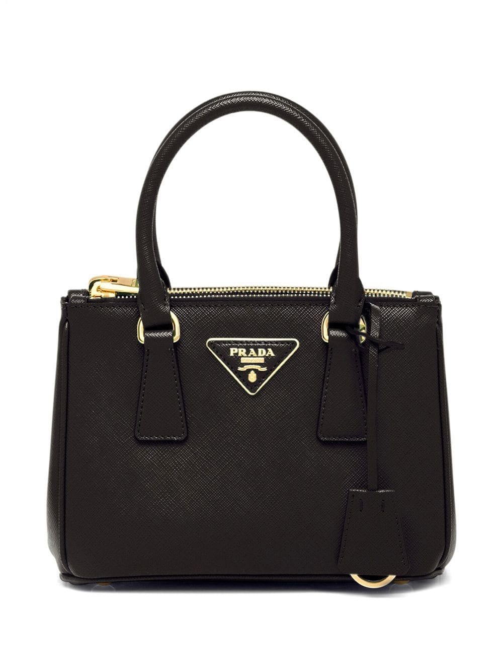 Prada Galleria Mini-Handtasche aus Leder - Schwarz von Prada