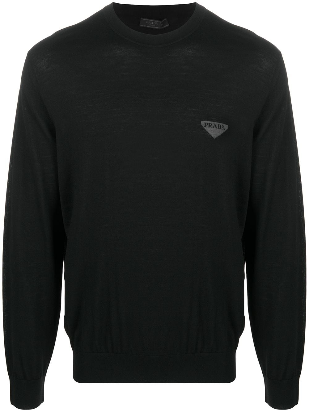 Prada Gestrickter Pullover mit Logo - Schwarz von Prada