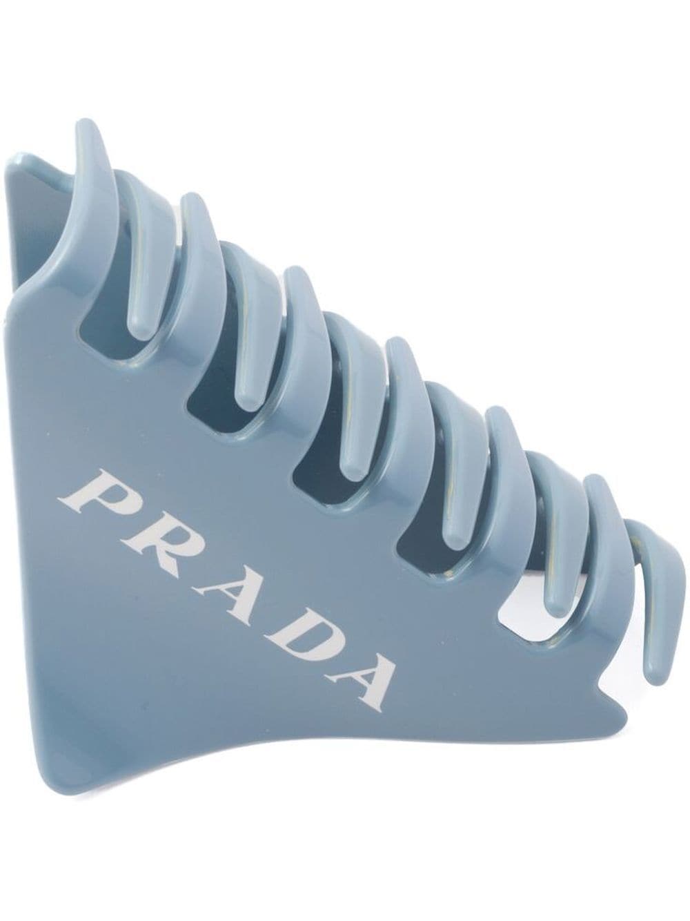 Prada Haarspange mit Logo-Print - Blau von Prada