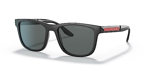 Prada Herren DG002G Sonnenbrille, Matt Schwarz/Grau, Einheitsgröße (Herstellergröße: 65) von Prada