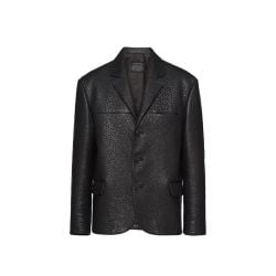 Prada Herren Schwarze Lederjacke von Prada