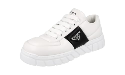Prada Herren Weiss Leder Sneaker 2EE386 42.5 EU/UK 8.5 von Prada