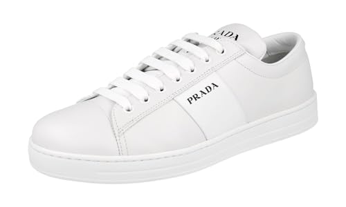 Prada Herren Weiss Leder Sneaker 2EE389 QSZ F0009 41 EU / 7 UK von Prada