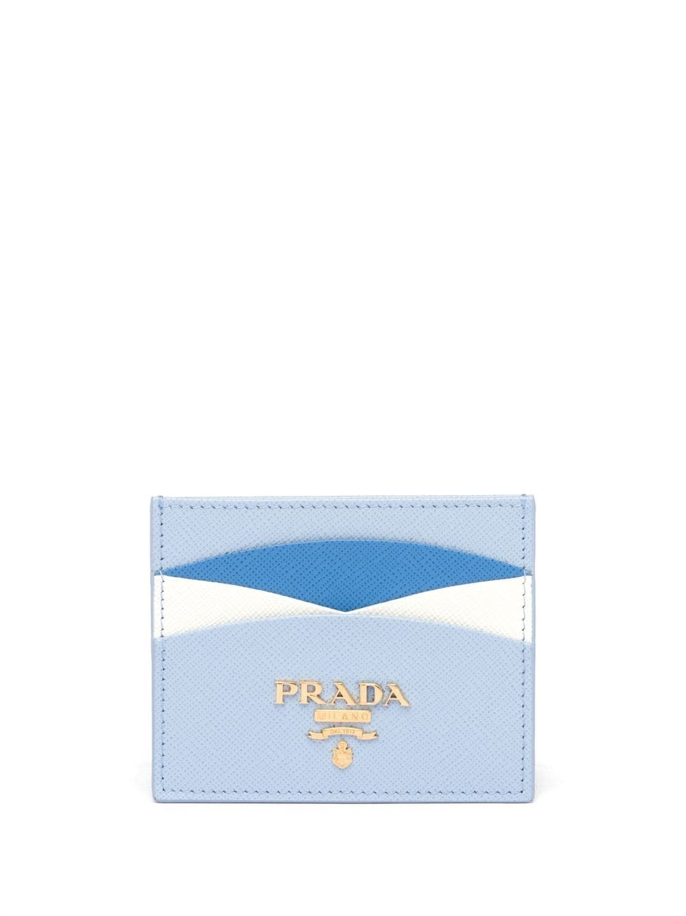 Prada Kartenetui mit Logo-Schild - Blau von Prada