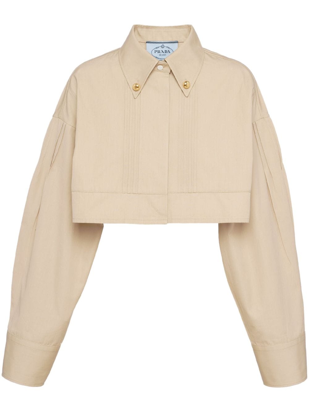 Prada Klassische Cropped-Jacke - Nude von Prada