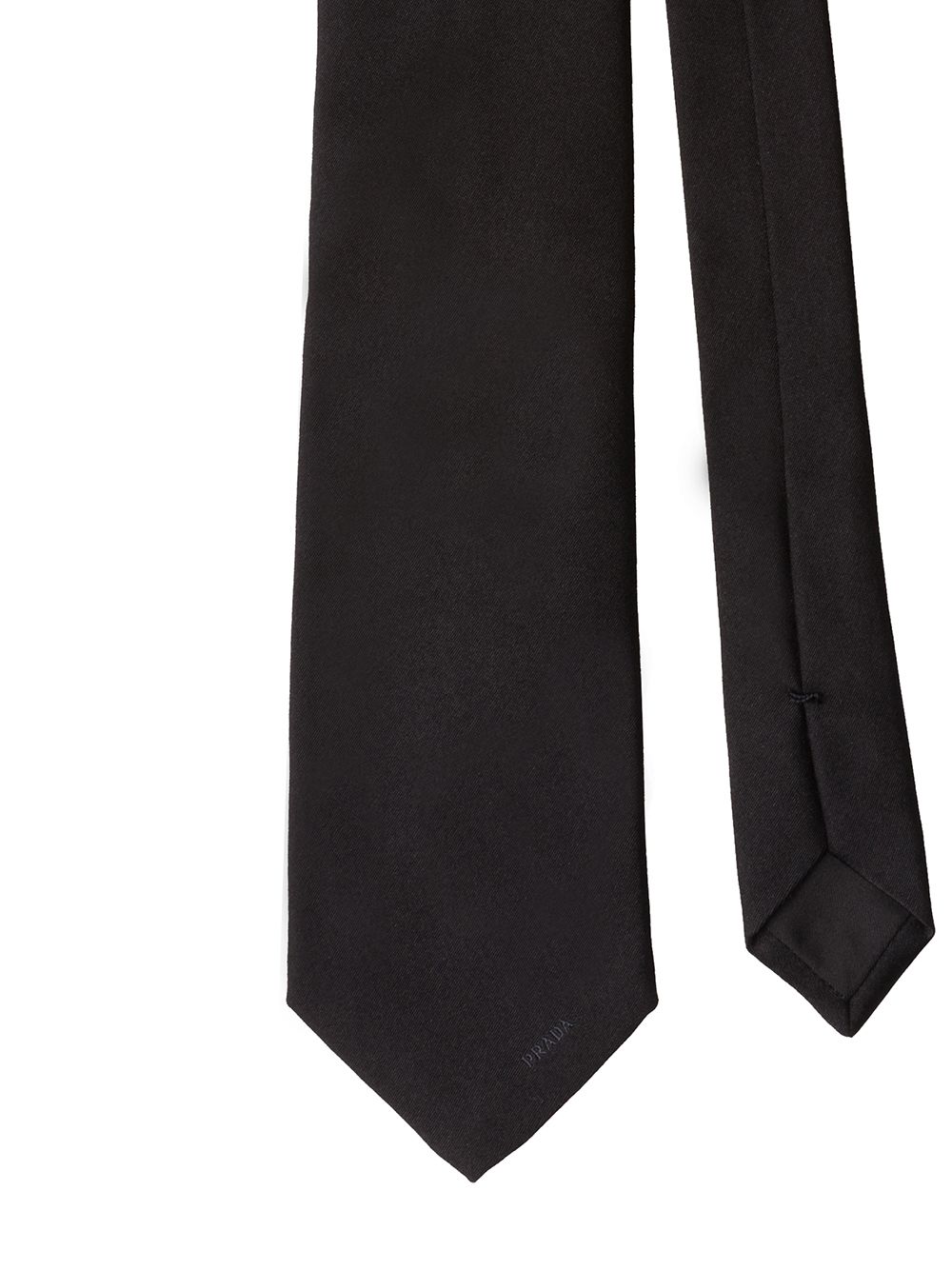 Prada Krawatte mit Logo-Stickerei - Schwarz von Prada