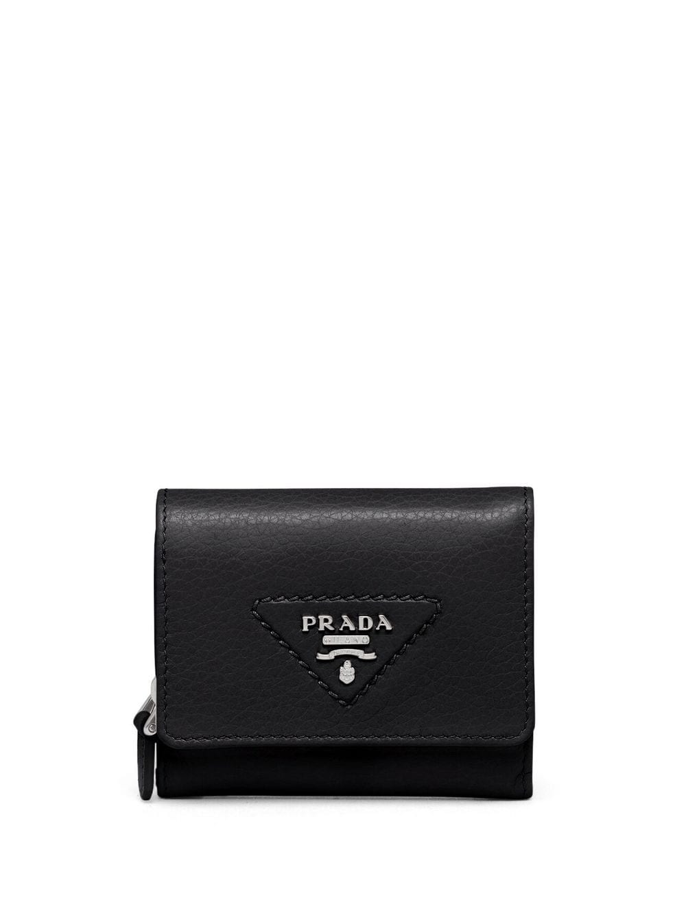 Prada Portemonnaie mit Logo-Applikation - Schwarz von Prada