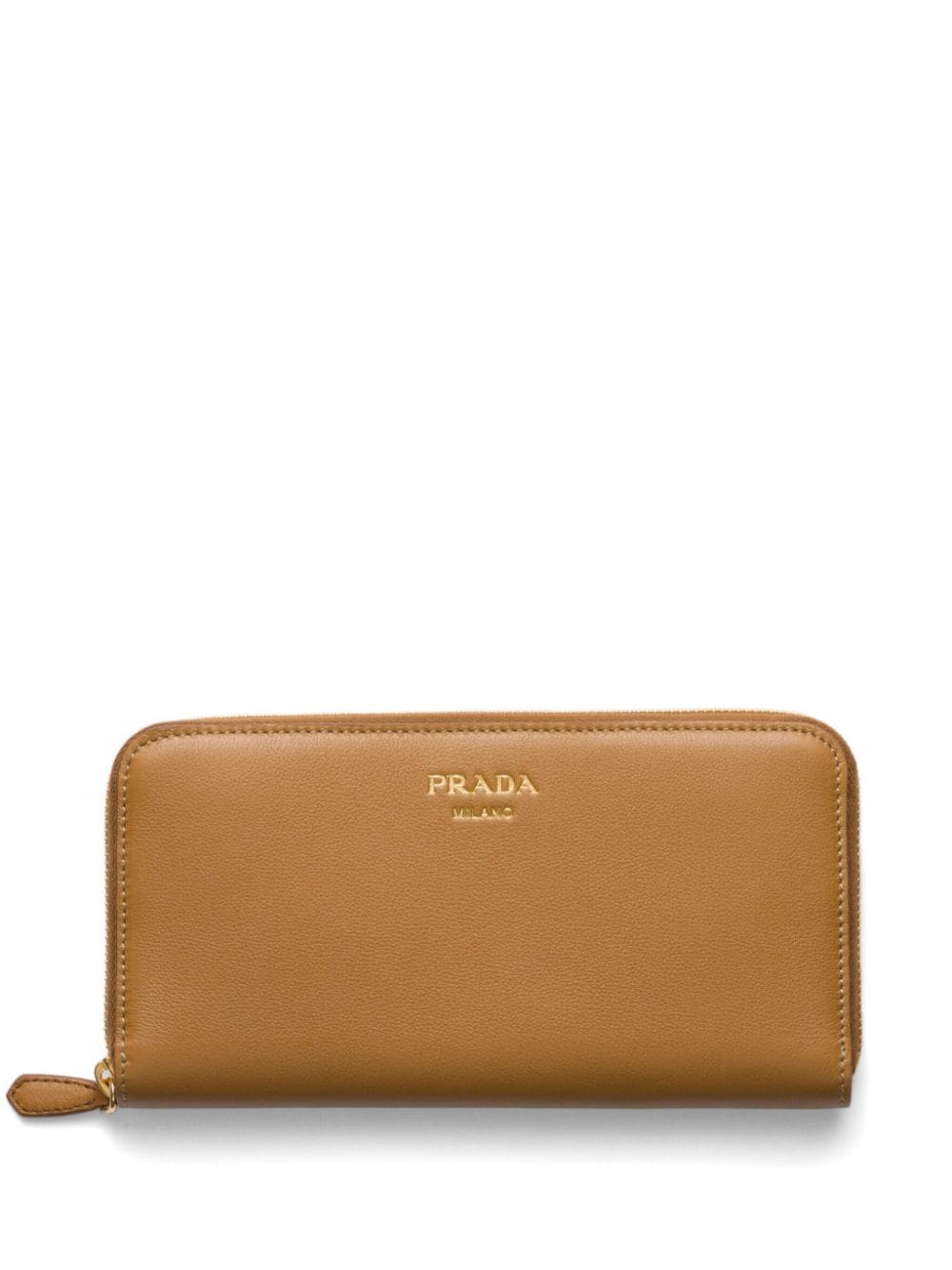 Prada Portemonnaie mit Logo-Stempel - Braun von Prada